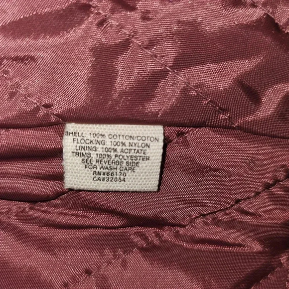 Free People Floral Velvet Peacoat SZ XS Full Zip/ Brass Buttons - Picture 15 of 16